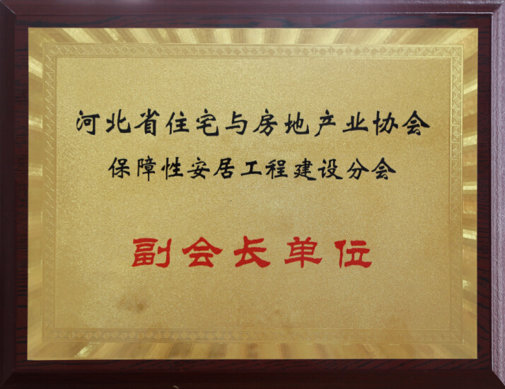 副會長單位 河北省住宅與房地產業協會保障性安居工程建設分會
